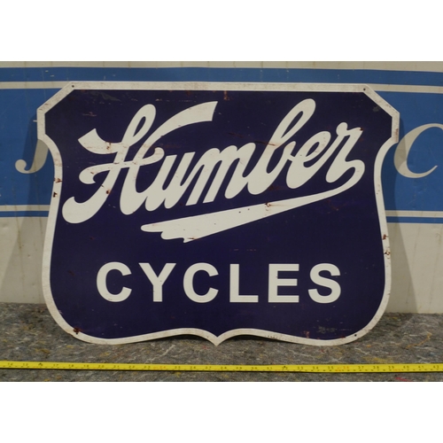 333 - Modern tin sign - Humber cycles 24 x 18