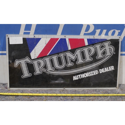 362 - Perspex sign - Triumph 25 x 12