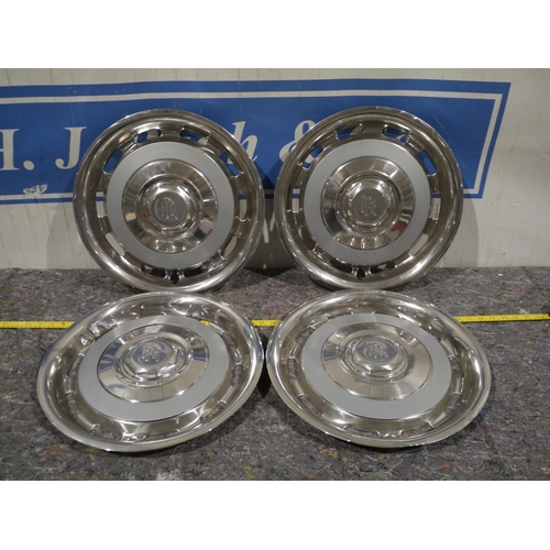 381 - Set of 4 Rolls Royce hubcaps