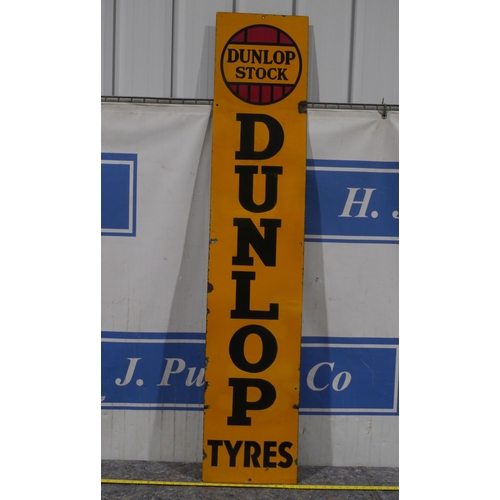 432 - Enamel sign - Dunlop tyres 60 x 12