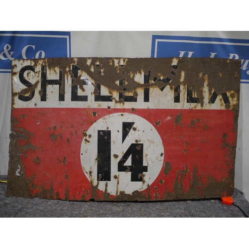 463 - Enamel sign - Shell Mex 60 x 36