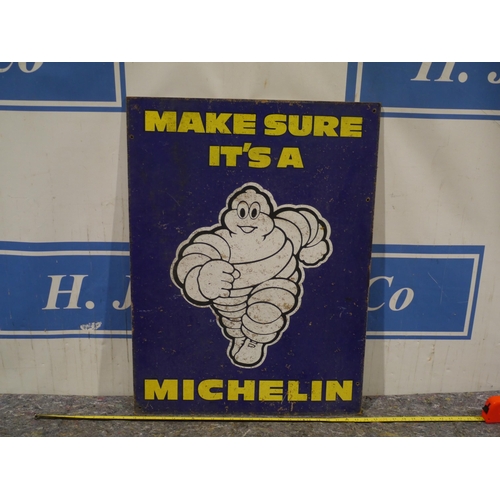 483 - Wooden sign - Michelin 32 x 24