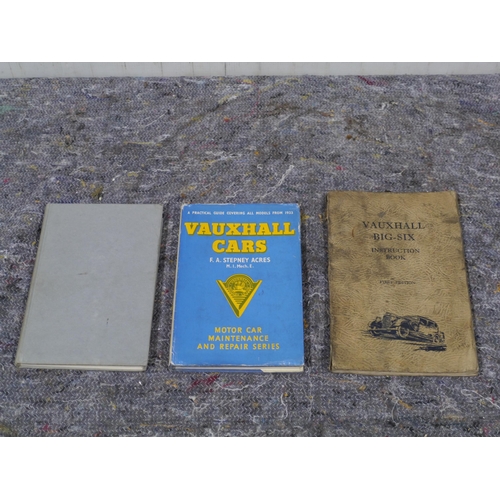 493 - 3 Vauxhall car books, 