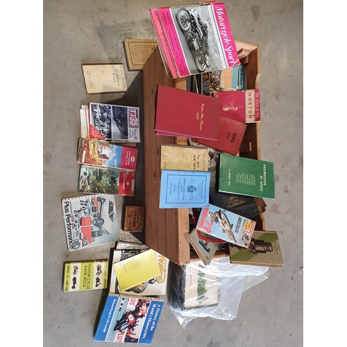 3 - Box of assorted motoring literature including Esso maps of England