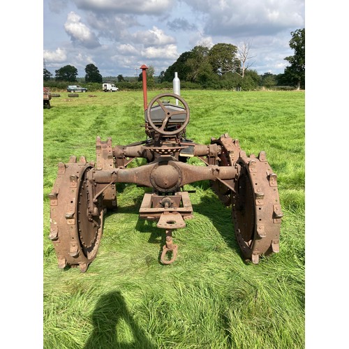 120 - Massey Harris GP tractor. Approx 1932. Runs well, new valves, new rings, electric start.