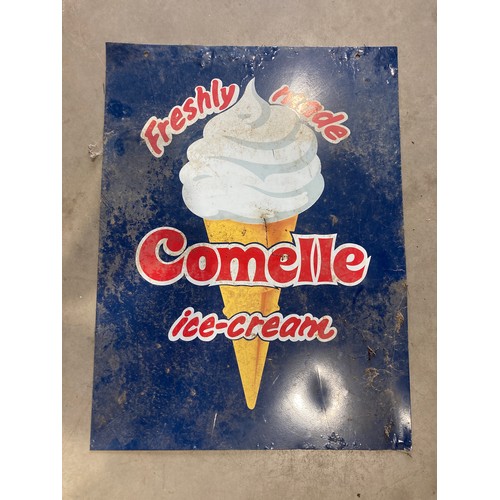 502 - Tin sign- Comelle Ice cream