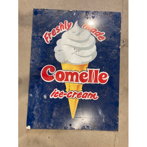 502 - Tin sign- Comelle Ice cream