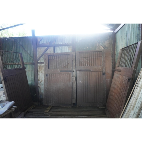 24 - 4 Timber and iron stable doors