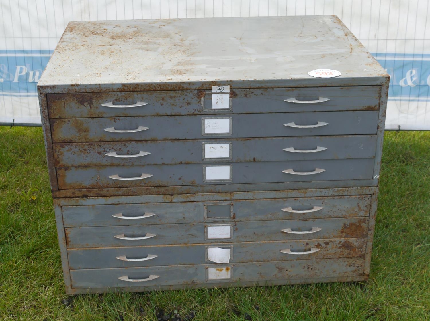 8 Drawer map chest