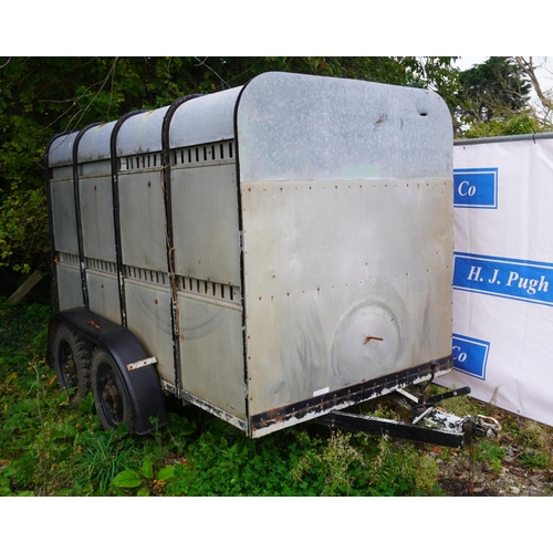 145 - Ifor Williams 10ft twin axle stock box