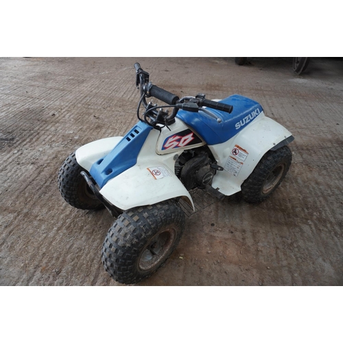 149 - Suzuki 50 cc childs quad. New head, carburettor and barrel. Runs and drives.