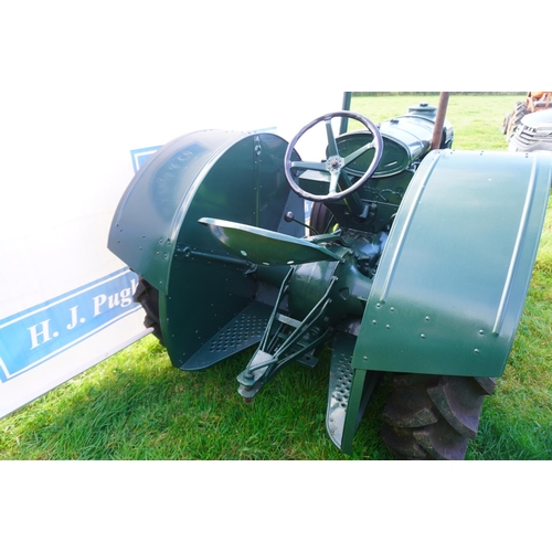 153 - Fordson N wide wing tractor.  Recent overhaul to include new wheels and wings. Runs and drives. EN. ... 