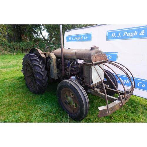 156 - Fordson N narrow wing tractor, runs and drives c/w high speed gearbox, Automower, rear winch and new... 