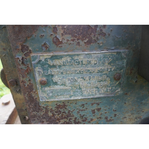 156 - Fordson N narrow wing tractor, runs and drives c/w high speed gearbox, Automower, rear winch and new... 