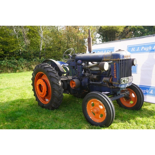 163 - Fordson E27N P6 tractor. New tyres, wheel weights and headlights. Engine rebuilt 10 years ago. High ... 