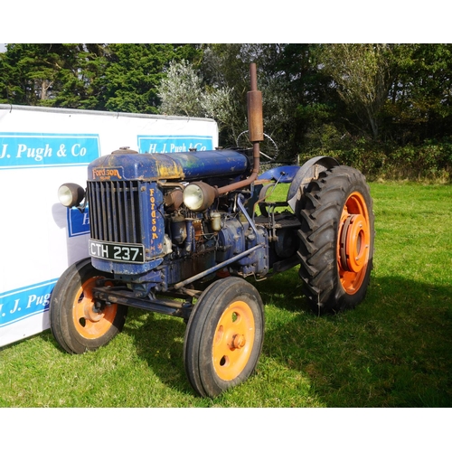 163 - Fordson E27N P6 tractor. New tyres, wheel weights and headlights. Engine rebuilt 10 years ago. High ... 