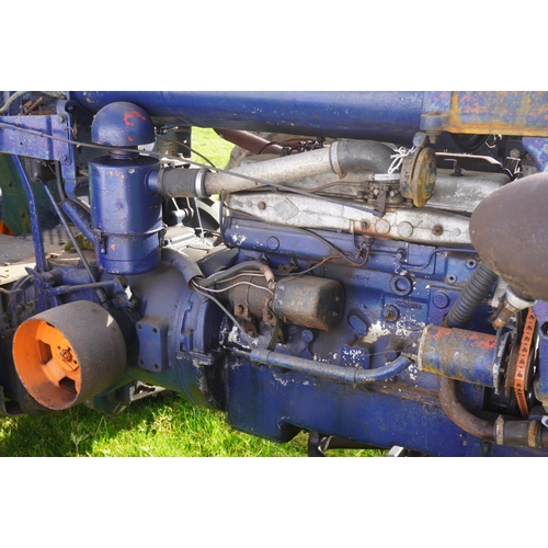 163 - Fordson E27N P6 tractor. New tyres, wheel weights and headlights. Engine rebuilt 10 years ago. High ... 