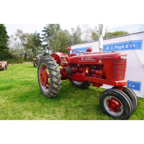 181 - Farmall H tractor. Fully restored. Wheels weights and electric start. Runs and drives. SN. FBH311345... 