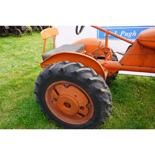 194 - Alice Chambers Model B tractor with bow front axle. New tyres. Runs and drives. No V5