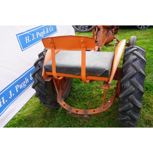 194 - Alice Chambers Model B tractor with bow front axle. New tyres. Runs and drives. No V5