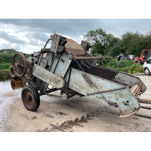 148 - Ransomes Simms and Jefferies pick up baler complete with diesel engine. Runner