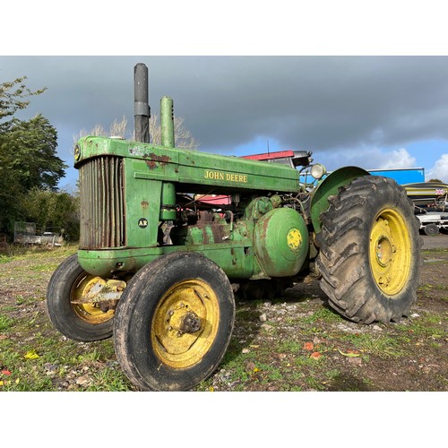 175 - John Deere AR styled tractor. Runs and drives