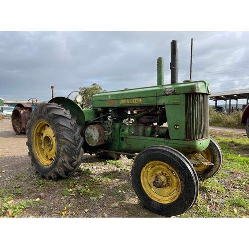 175 - John Deere AR styled tractor. Runs and drives