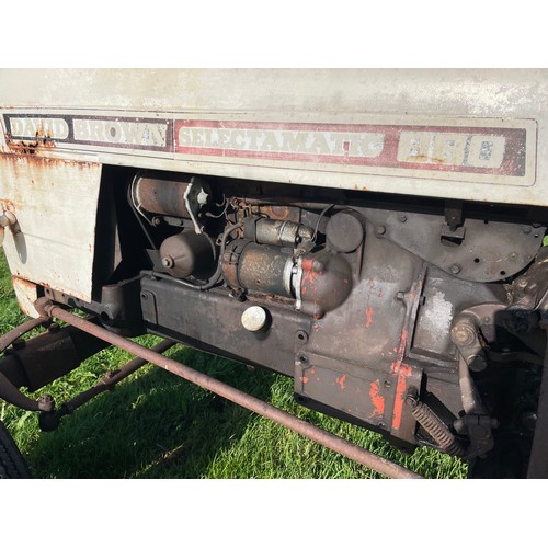 170A - David Brown 880 Selectomatic tractor with rollbar,  runs and drives