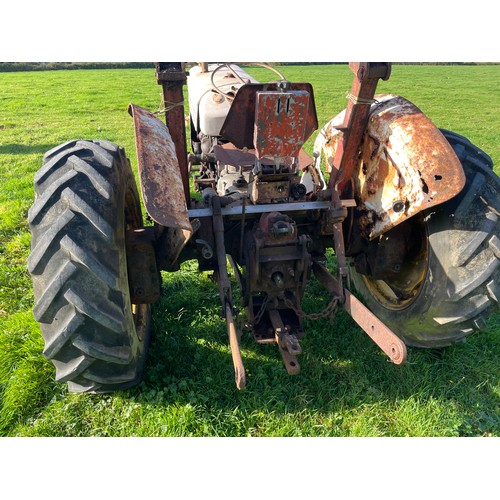 170A - David Brown 880 Selectomatic tractor with rollbar,  runs and drives