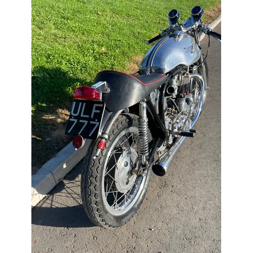 645 - Triton motorcycle 1957. With Triumph T110 engine 650cc. Frame No. N1476459 Engine No. T110019807. Co... 