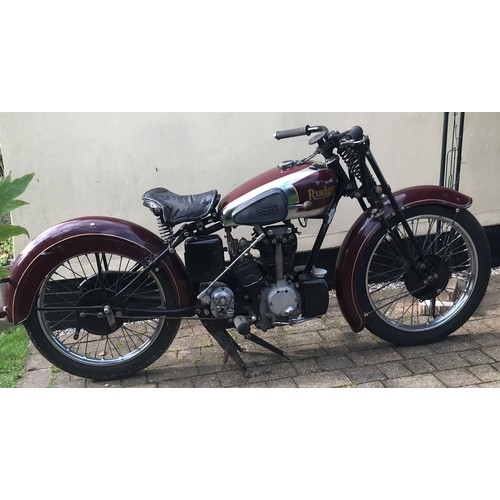 662 - Rudge Radial 250 Project. 1934. Barn find twin port head Rudge Radial 250 from 1934 with frame numbe... 