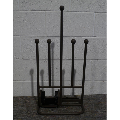 89 - Boot holder and brush antique colour