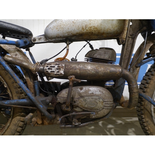 614 - Greeves Scottish TDS 250cc trials bike 1961. Comes with a villiers 32A engine. Old type buff logbook