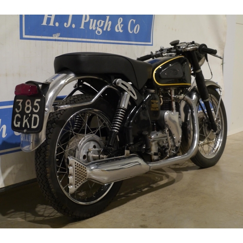 623 - Velocette Venom motorcycle. 1962. 500cc.  1962. Frame No-RS9118. Reg. 385 GKD. c/w part of V5