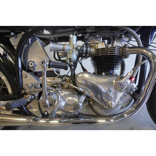 645 - Triton motorcycle 1957. With Triumph T110 engine 650cc. Frame No. N1476459 Engine No. T110019807. Co... 