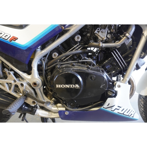 650 - Honda VF400F motorcycle. 1983. Runs and rides. Reg. WMO 155Y. V5