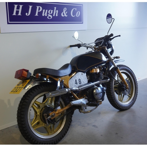 653 - Honda CB250N motorcycle. 1978. Runs & Rides. MOT till 25/02/22. Reg. WPO 232T. V5