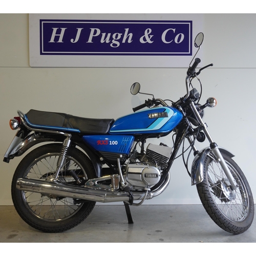 698 - Yamaha RXS100 Motorcycle. 98cc. 1994. MOT until 24/10/2022. Declared Cat S stolen/recovered in 1998.... 