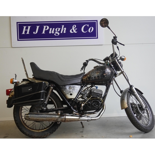 701 - Cagiva Low Rider 6f motorcycle. 1983. 1 of 2001 ever made. Italian import, on NOVA database but had ... 