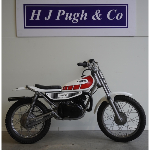 705 - Yamaha TY80 child's trial bike. 1974. Matching frame and engine numbers. New pistons. Runs. No docs