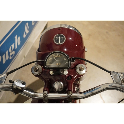 630 - BSA C12 motorcycle. 250cc. 1957. Swinging arm from C11G model. Restored approximately 250 miles ago.... 