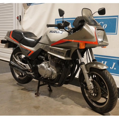 634 - Suzuki XN85D Turbo motorcycle. 673cc. 1983. UK bike with only 235 miles from new, one of 1460 made, ... 