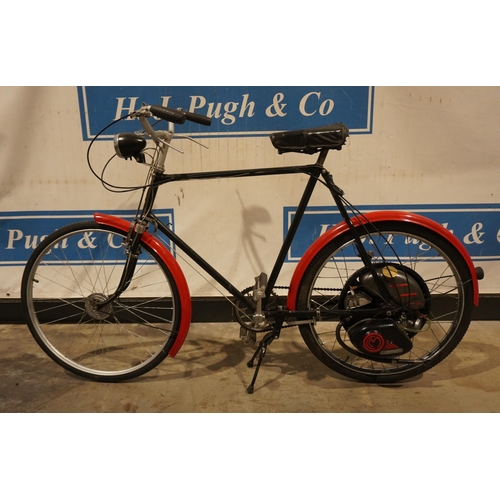 710 - Cyclemaster 32cc engine fitted to a Hercules gents bicycle circa 1950s. No docs