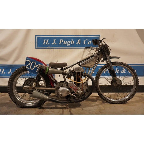 713 - Ivor Lawrence grasstrack bike with 350 Jap engine from 60s/70s/80s. Runs and rides as it came out of... 