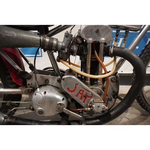 713 - Ivor Lawrence grasstrack bike with 350 Jap engine from 60s/70s/80s. Runs and rides as it came out of... 