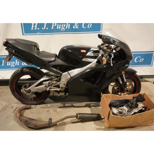 723 - Aprilla 125 motorcycle project. Complete. Reg. R210 PGM. No docs