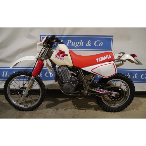 739 - Yamaha TT600 Enduro motorcycle. 600cc. 1985. New Wiseco 11.5:1 piston, rebuilt carburettor, Nickel f... 