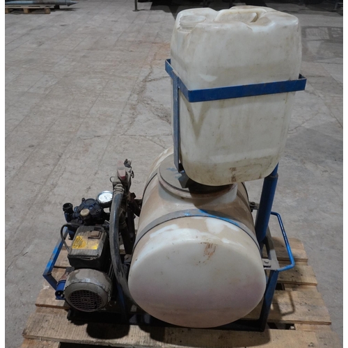 271 - Roller table Team sprayer unit with diaphragm pump 80L single phase