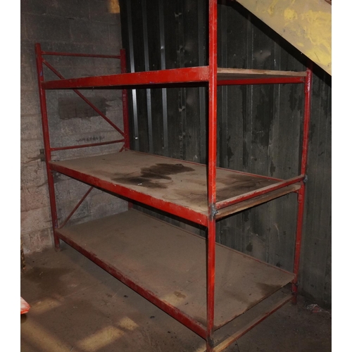 322 - Steel shelves 2.1x1M