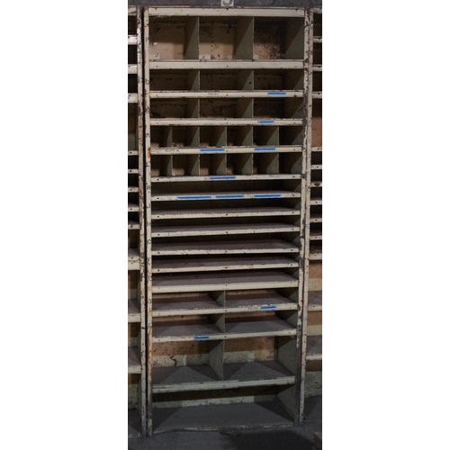 324 - Steel shelf unit 2.4x0.95M